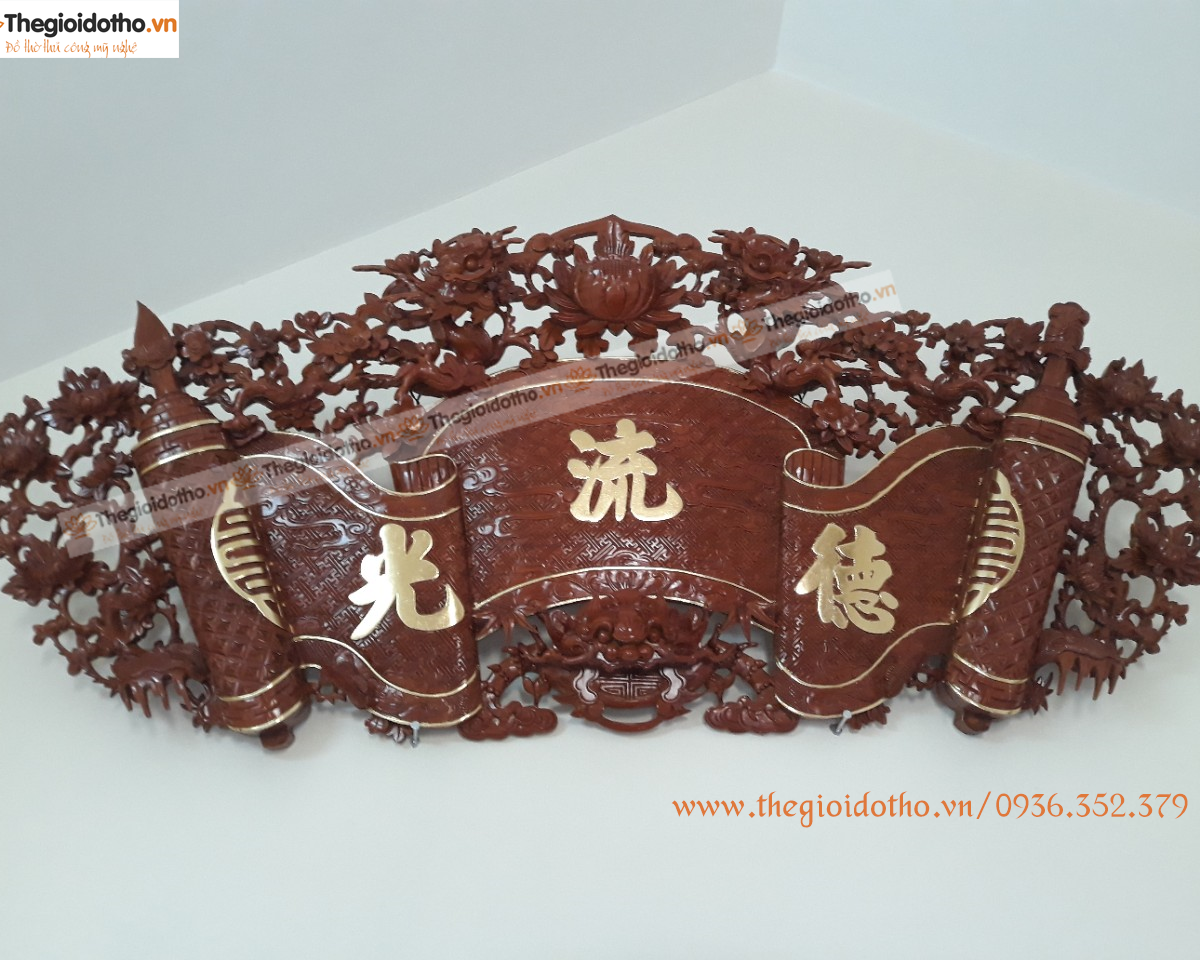 Cuốn thư gỗ gụ