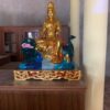 Tượng Văn Thù Sư Lợi và Phổ Hiền Bồ Tát Sơn Son Thếp Vàng