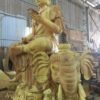 Tượng Văn Thù Sư Lợi và Phổ Hiền Bồ Tát Sơn Son Thếp Vàng