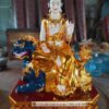 Tượng Văn Thù Sư Lợi và Phổ Hiền Bồ Tát Sơn Son Thếp Vàng