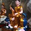 Tượng Văn Thù Sư Lợi và Phổ Hiền Bồ Tát Sơn Son Thếp Vàng