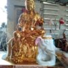 Tượng Văn Thù Sư Lợi và Phổ Hiền Bồ Tát Sơn Son Thếp Vàng