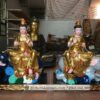 Tượng Văn Thù Sư Lợi và Phổ Hiền Bồ Tát Sơn Son Thếp Vàng