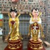 Tượng Tiên Đồng Ngọc Nữ Sơn Son Thếp Vàng