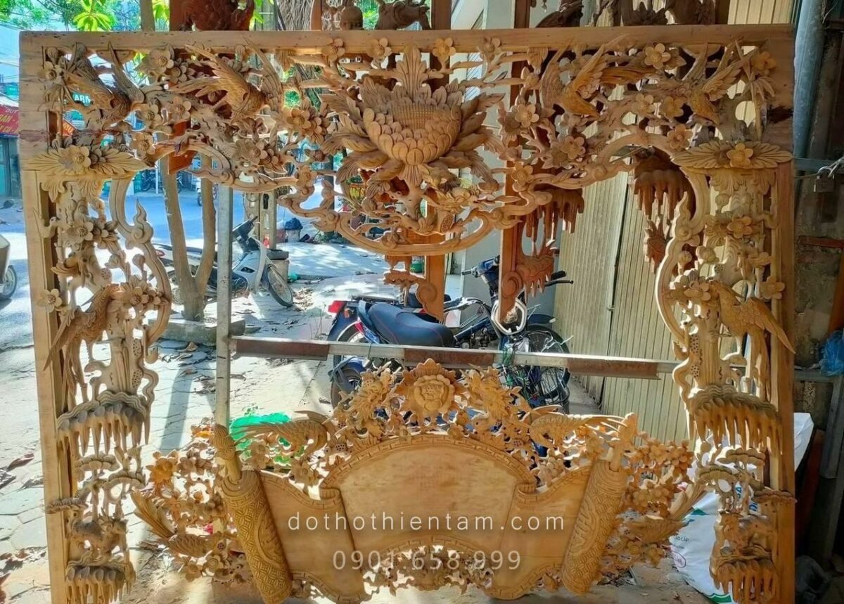 Cửa Võng Hồng Trĩ Gỗ Mít