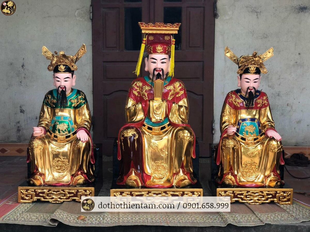 Tượng Vua Cha Ngọc Hoàng và Nam Tào Bắc Đẩu 01