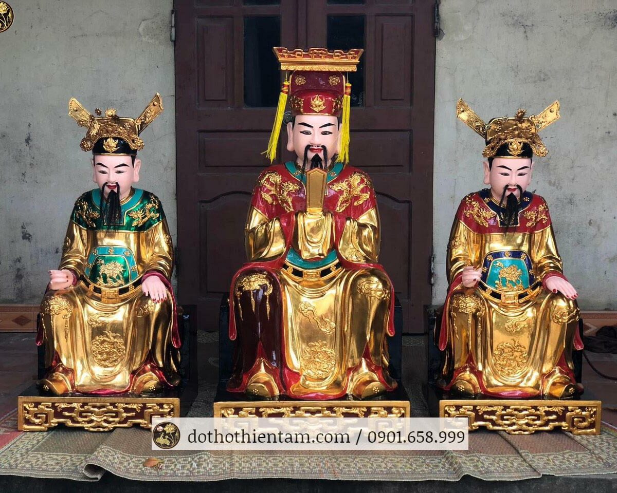 Tượng Vua Cha Ngọc Hoàng và Nam Tào Bắc Đẩu 01