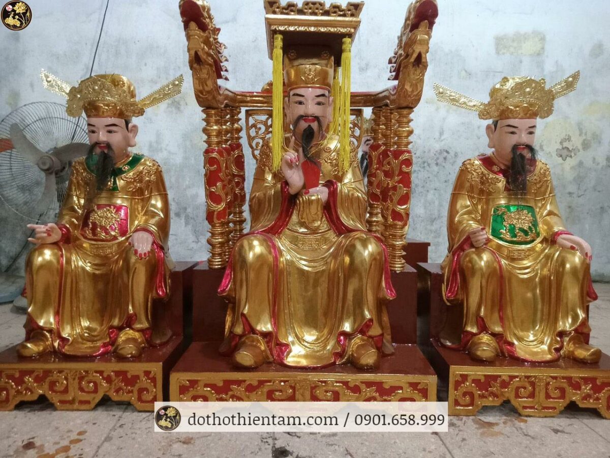 Tượng Vua Cha Ngọc Hoàng và Nam Tào Bắc Đẩu 01