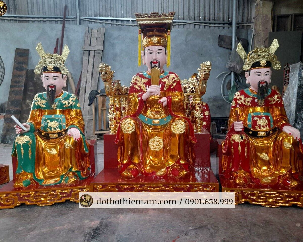 Tượng Vua Cha Ngọc Hoàng và Nam Tào Bắc Đẩu 01