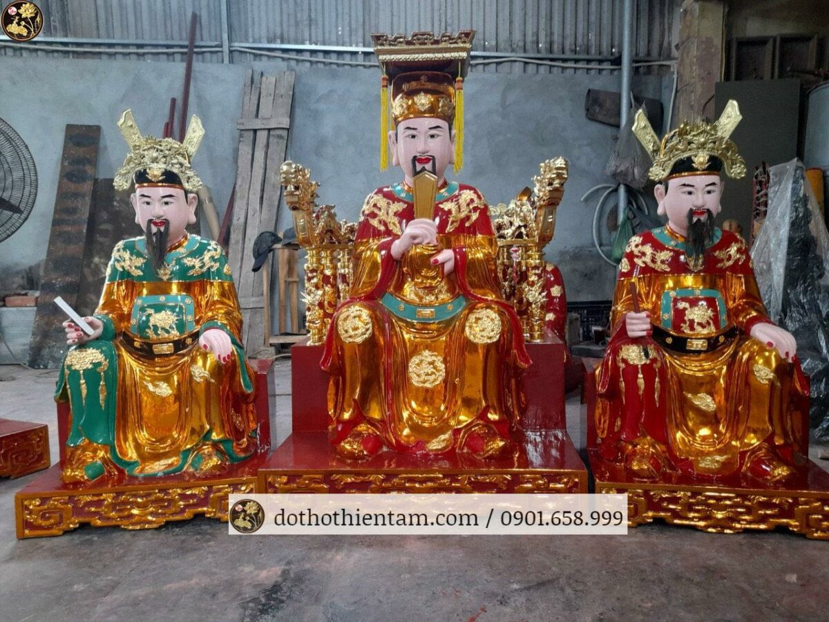 Tượng Vua Cha Ngọc Hoàng và Nam Tào Bắc Đẩu 01