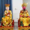 Tượng Đức Ông Và Đức Thánh Hiền Sơn Son Thếp Vàng