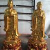 Tượng A Nan Và Ca Diếp Sơn Son Thếp Vàng