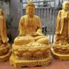 Tượng A Nan Và Ca Diếp Sơn Son Thếp Vàng