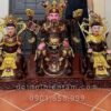 Tượng Quan Trần Triều Gỗ Mít Sơn Son Thếp Vàng