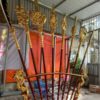 Chấp Kích Chất Liệu Gỗ Dổi Sơn Son Thếp vàng
