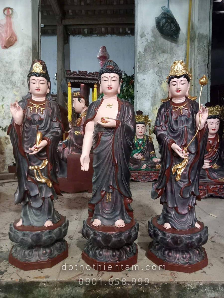 Tượng Tây Phương Tam Thánh Sơn Giả Cổ 20 Tượng Tây Phương Tam Thánh sơn giả cổ