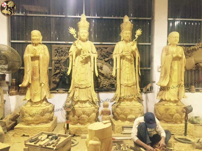 Tổng hợp các mẫu tượng Quan Âm Bồ Tát, Đại Thế Chí Bồ Tát đẹp 18 Tượng Quan Âm Đại Thế Chí Bồ Tát