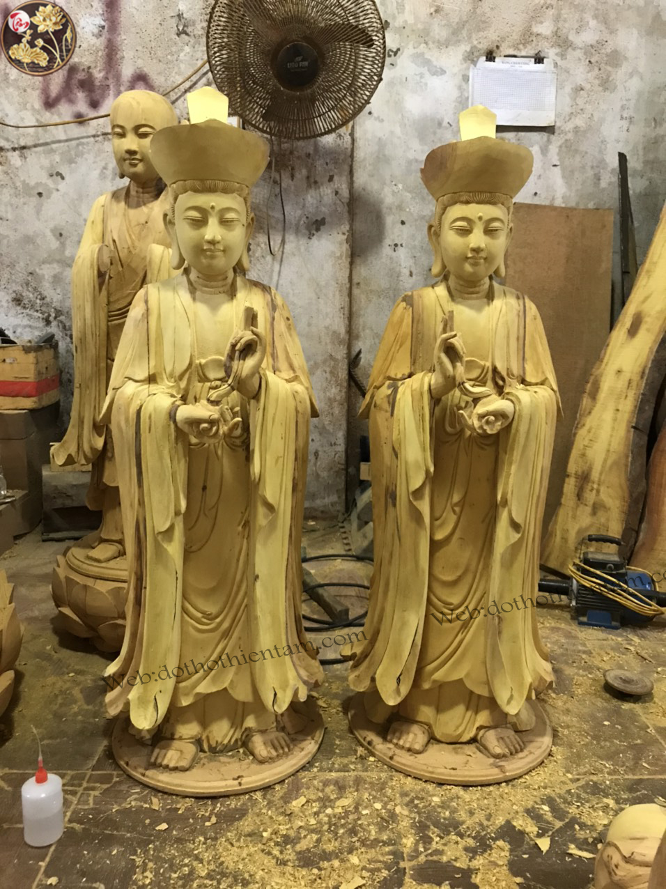 Tổng hợp các mẫu tượng Quan Âm Bồ Tát, Đại Thế Chí Bồ Tát đẹp 16 Tượng Quan ÂM Bồ Tát Đại Thế Chí Bồ Tát