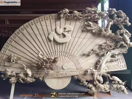 Quạt thờ_mã sp QT1898011 đồ thờ Thiện Tâm