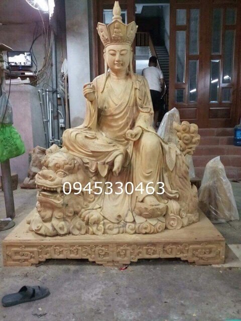 Tượng Địa Tạng Vương Bồ Tát Gỗ Mít